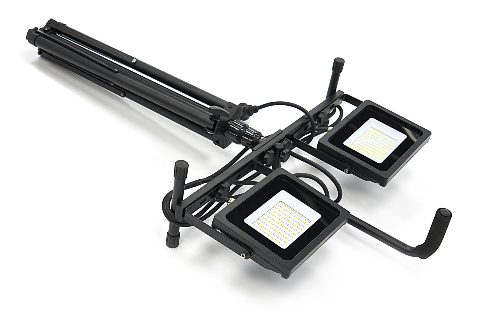 LED lampa so statívom - 2 × 50W, 2 × 4000lm