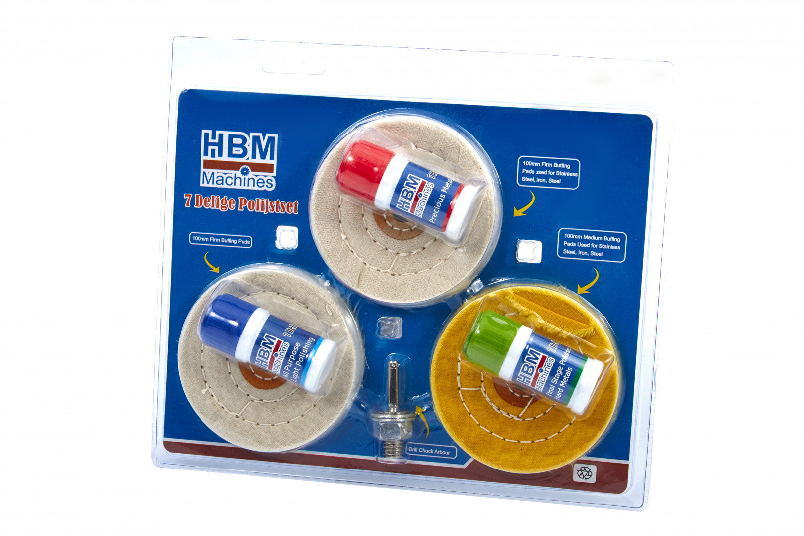 Sada na čistenie a leštenie – 7 kusov – HBM