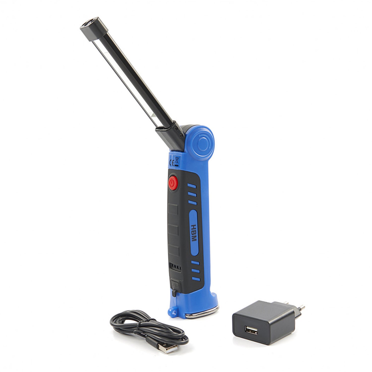 Skladacia a nabíjateľná LED lampa s magnetom a háčikom – 300 lúmenov – HBM