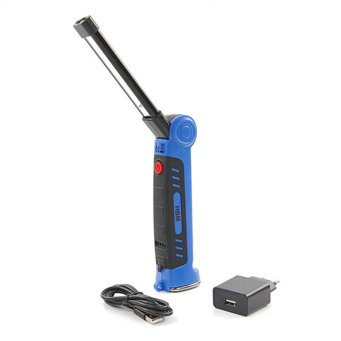 Skladacia a nabíjateľná LED lampa s magnetom a háčikom – 300 lúmenov – HBM