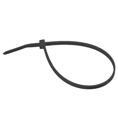 Sada 100 čiernych plastových sťahovacích pások 4,8 x 360 Wurth