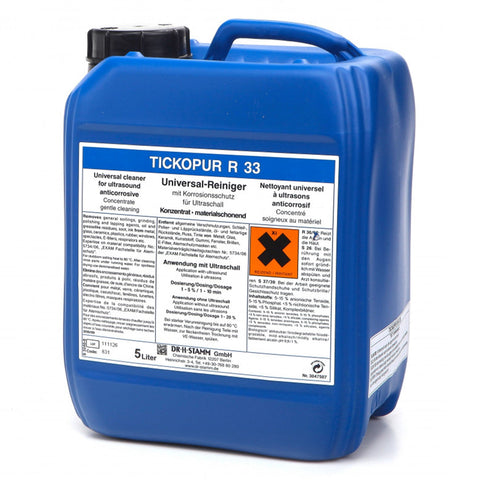 Čistiacia kvapalina pre ultrazvukové čističky - alkalický roztok 5l, R33