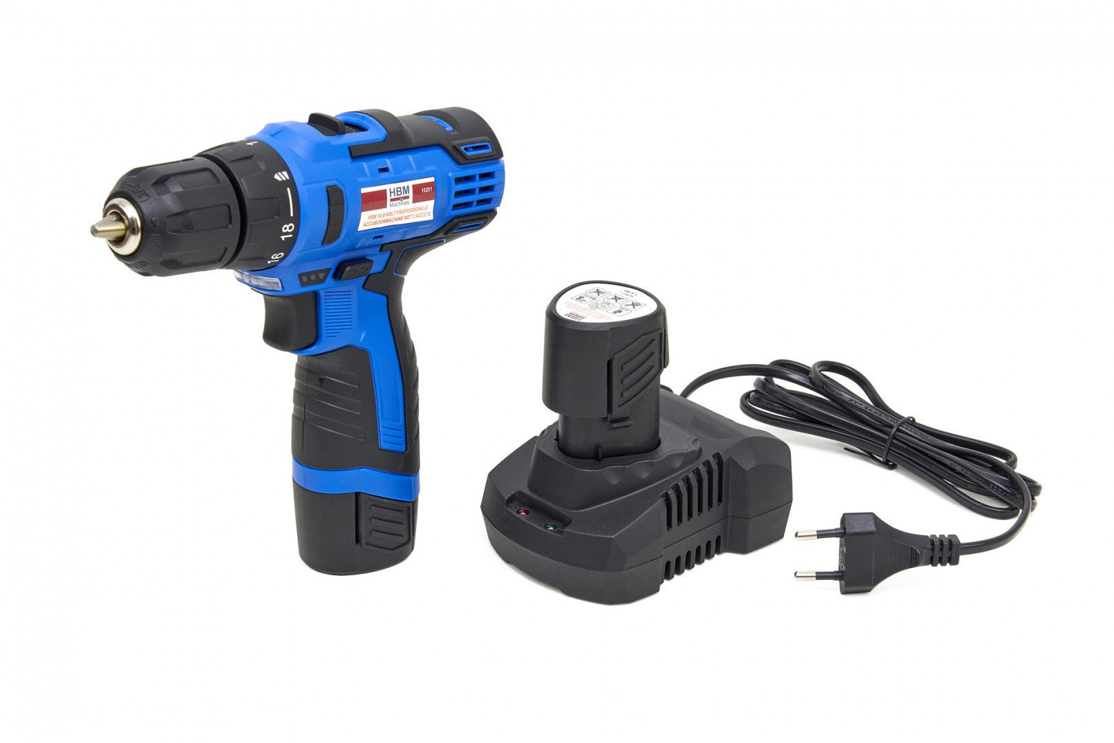 Akumulátorová vŕtačka - skrutkovač 28Nm, 2 akumulátory 10,8V 1500mAh HBM