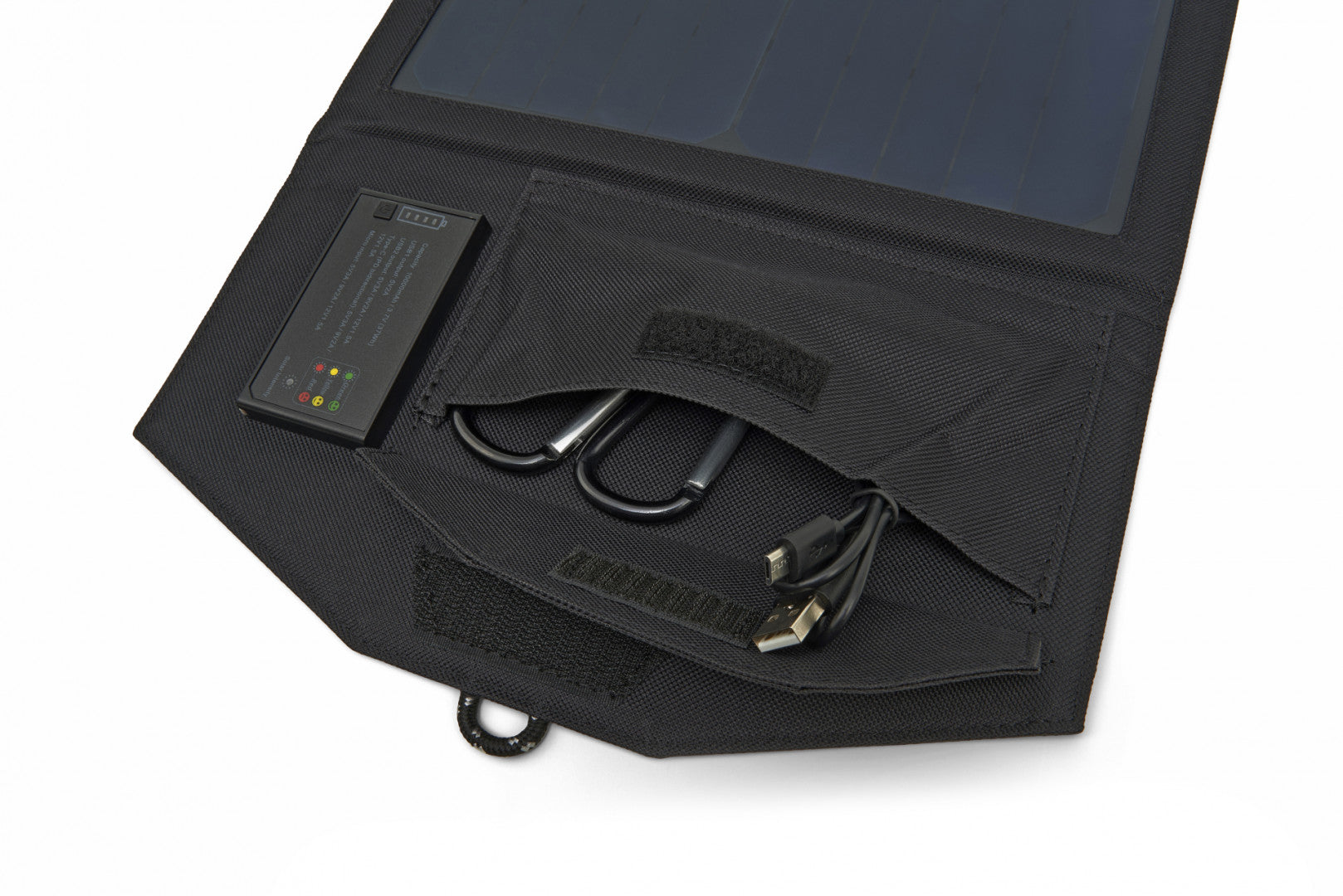 Skladací a prenosný fotovoltický solárny panel 15 w s akumulátorom 10000 mah