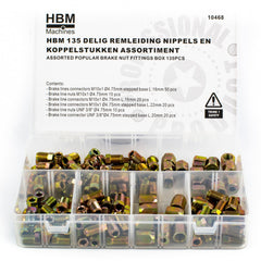 Sada 135 koncoviek a spojok na brzdové trubky  HBM
