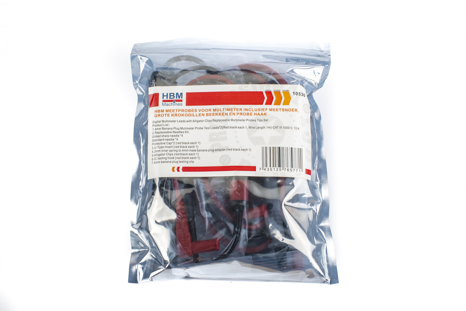 Súprava káblov a príslušenstva pre multimeter 21 kusov hbm