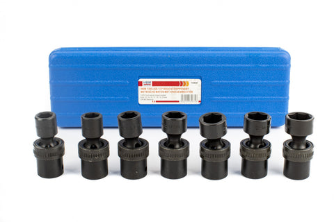 Sada nástrčiek s kĺbovým kĺbom 1/2, 13–21 mm, 7 kusov hbm