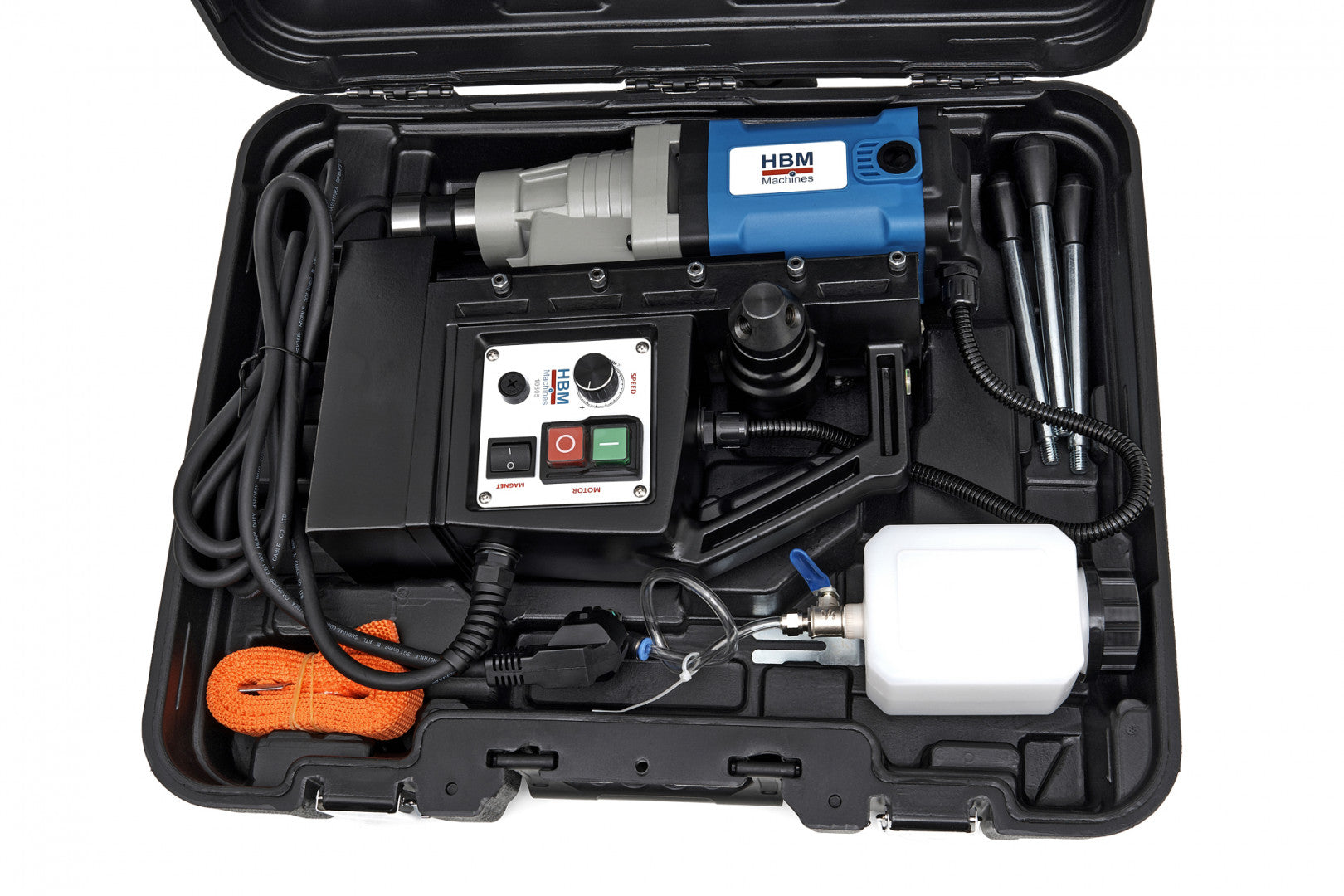 Magnetická vŕtačka 35mm s reguláciou otáčok HBM