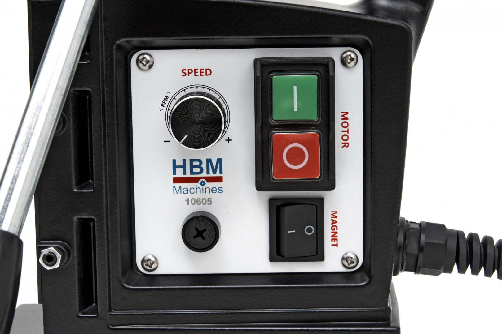 Magnetická vŕtačka 35mm s reguláciou otáčok HBM