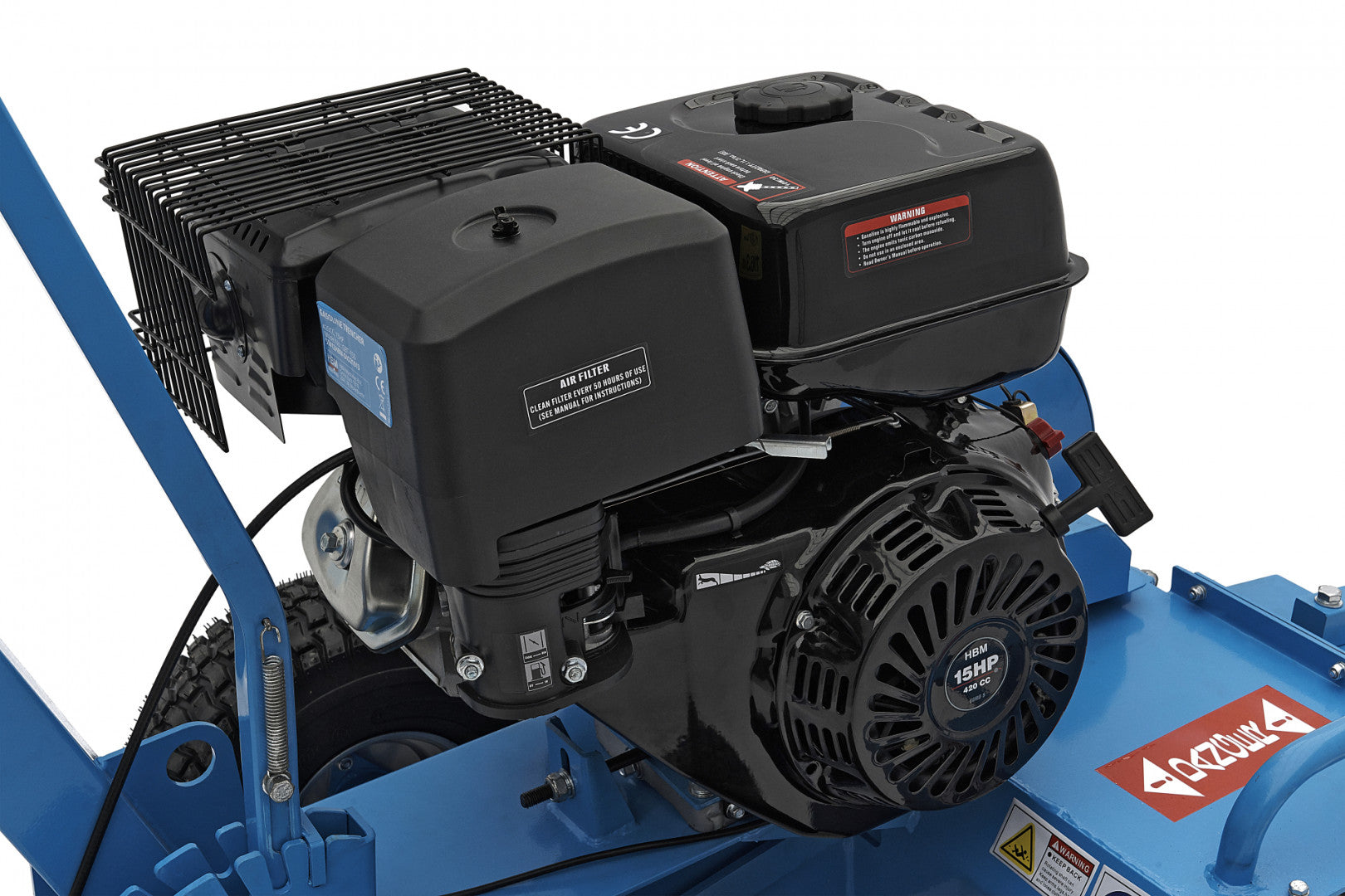 Stroj na kopanie rýh, motor hyundai 420 cm³, 4-takt, 15 hp hbm