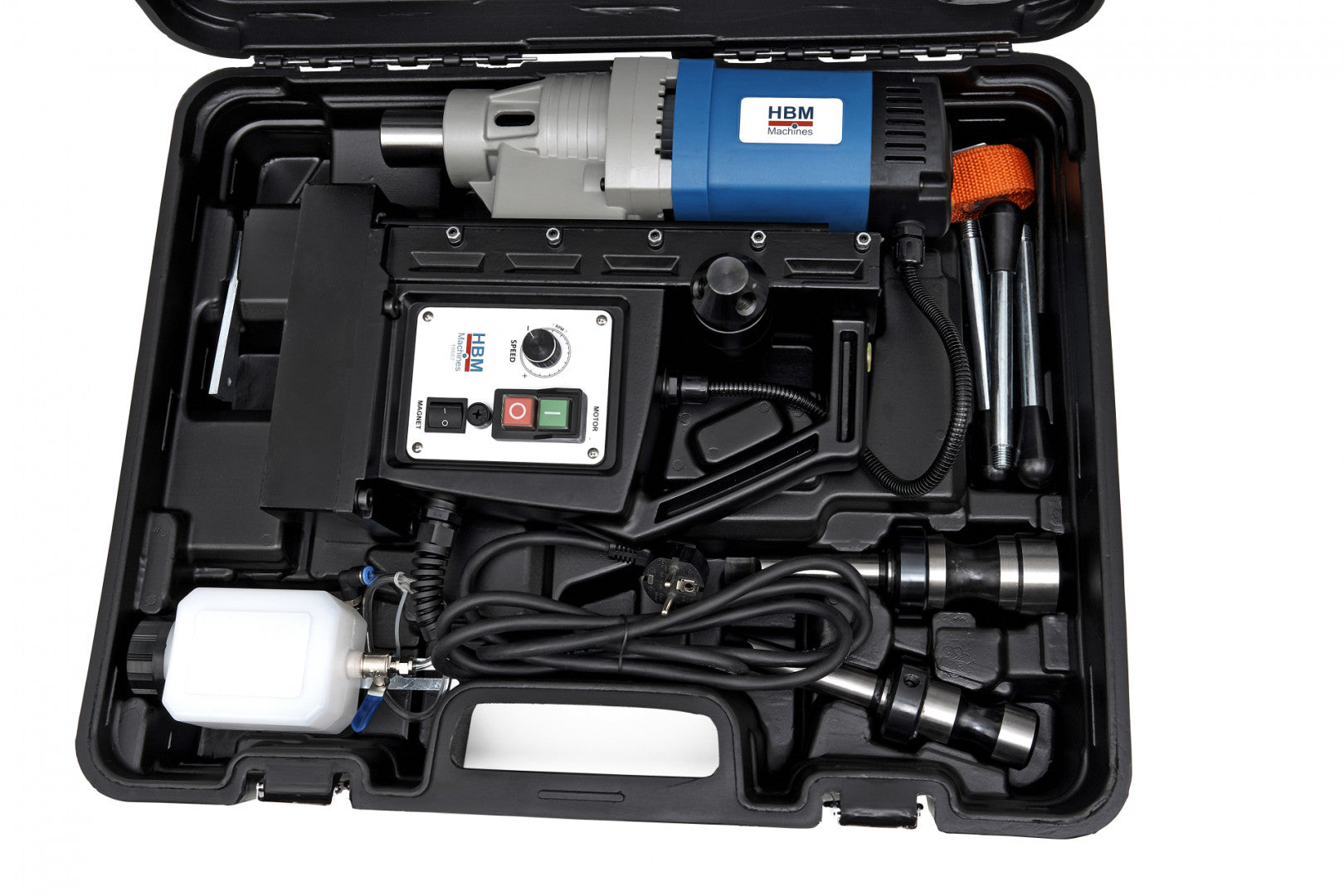 Magnetická vŕtačka 80mm s reguláciou otáčok HBM