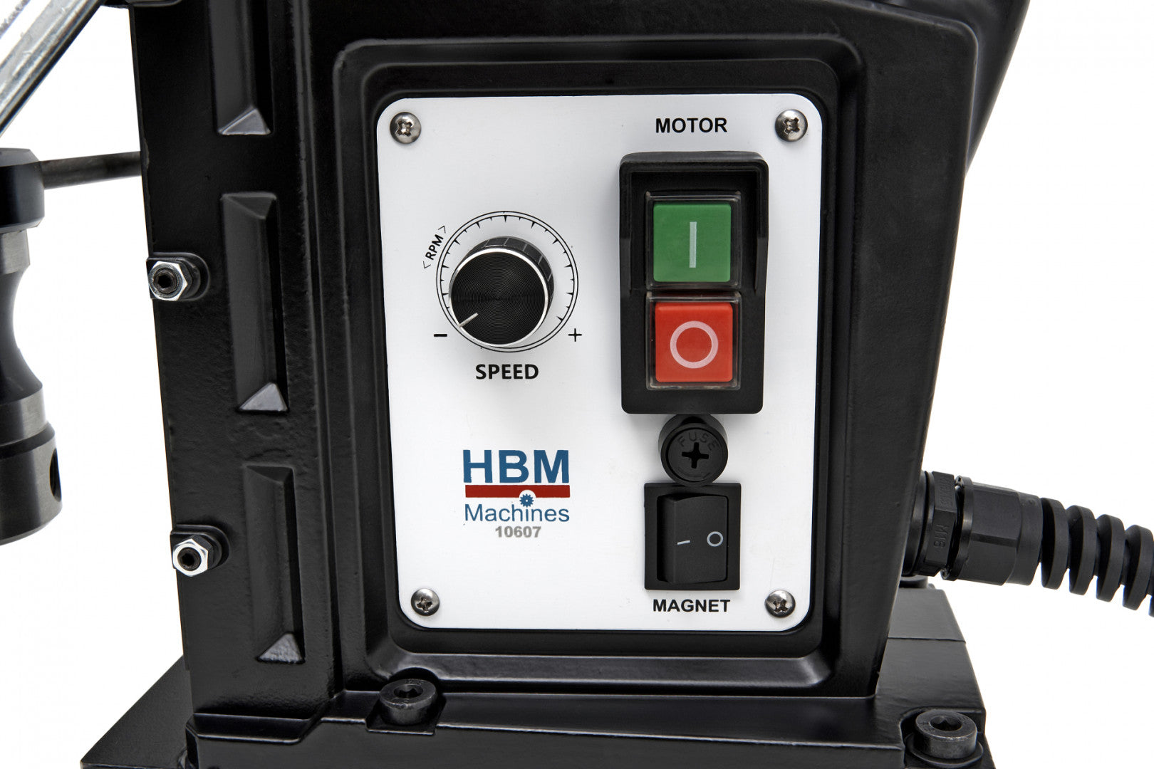 Magnetická vŕtačka 80mm s reguláciou otáčok HBM