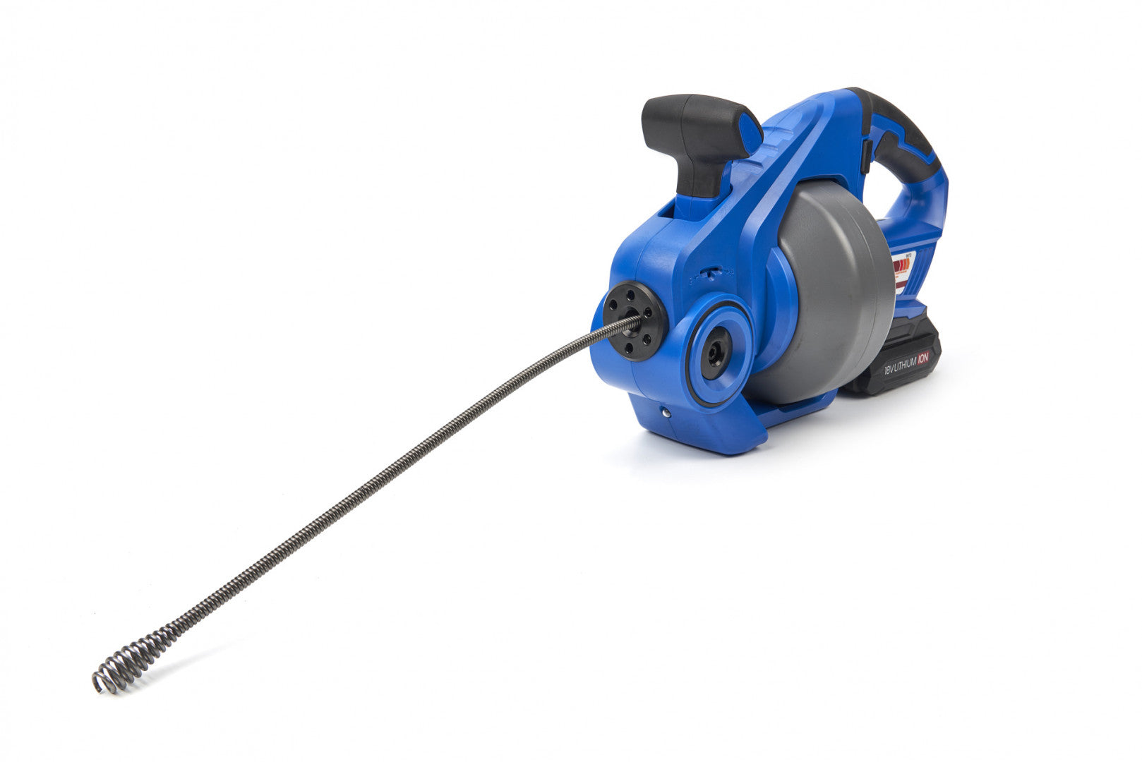 Zariadenie na čistenie potrubí s rotačným mechanizmom 7 m s akumulátorom 18v 2.0ah hbm