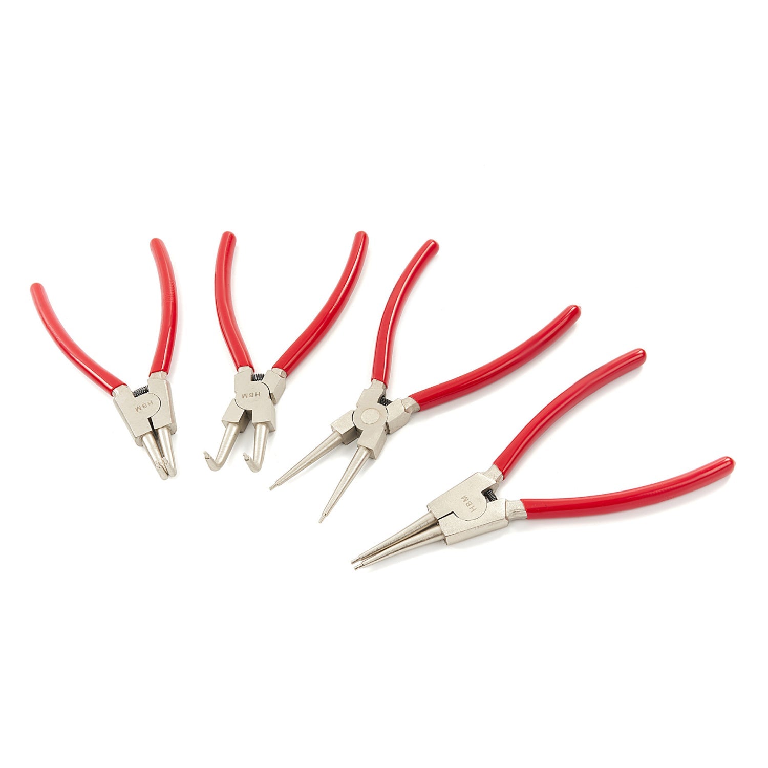 Sada 4 seeger klieští 225 mm hbm