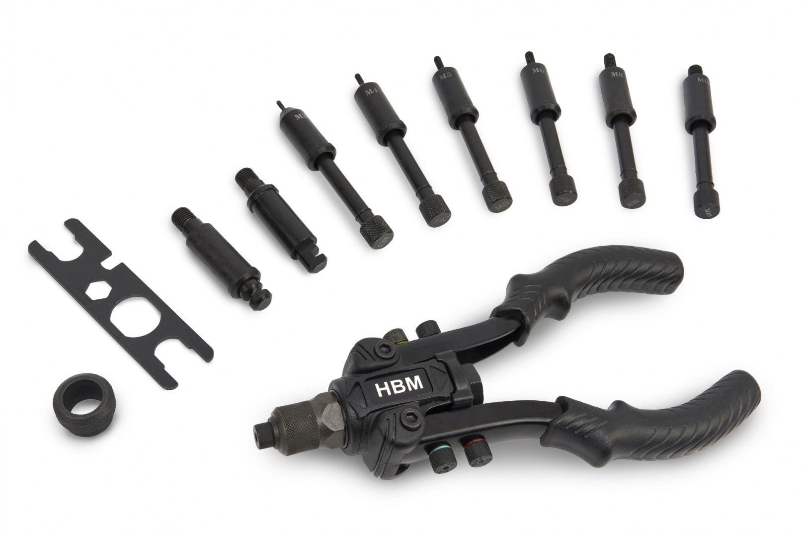 Profesionálne nitovacie kliešte pre trhacie nity a nitovacie matice HBM