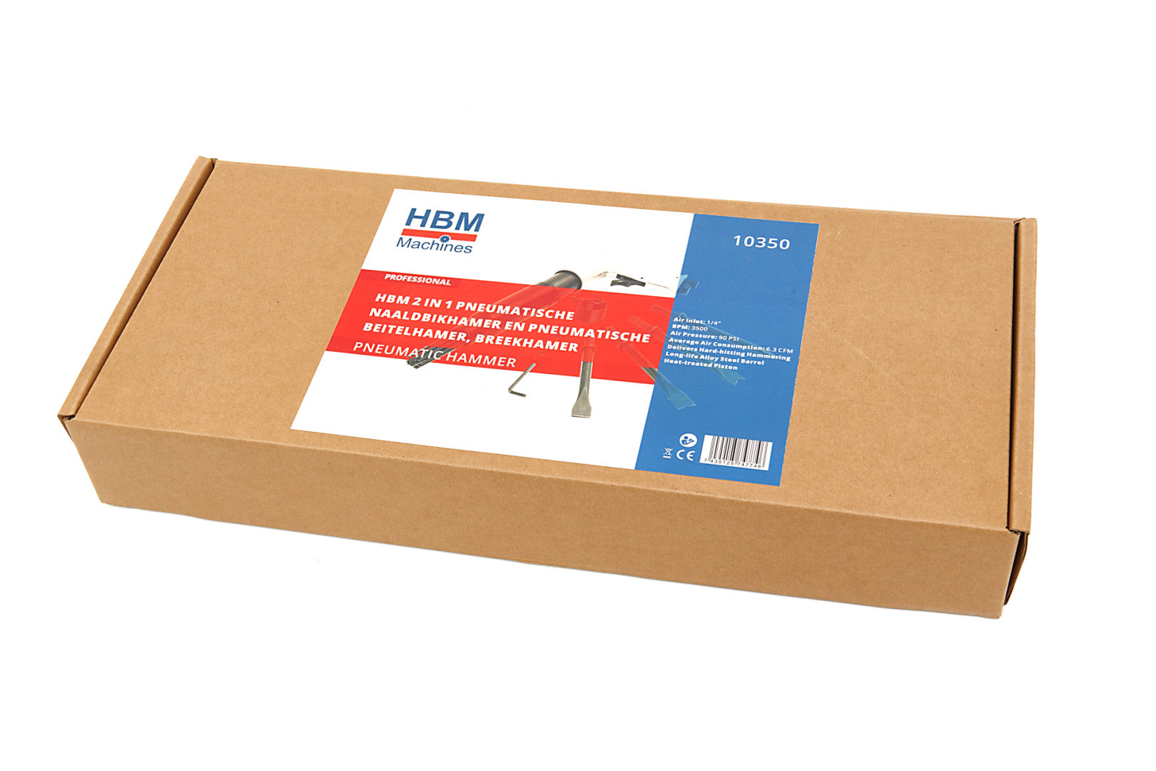 Sada sekáča a pneumatického ihlového orezávača 2 v 1 hbm