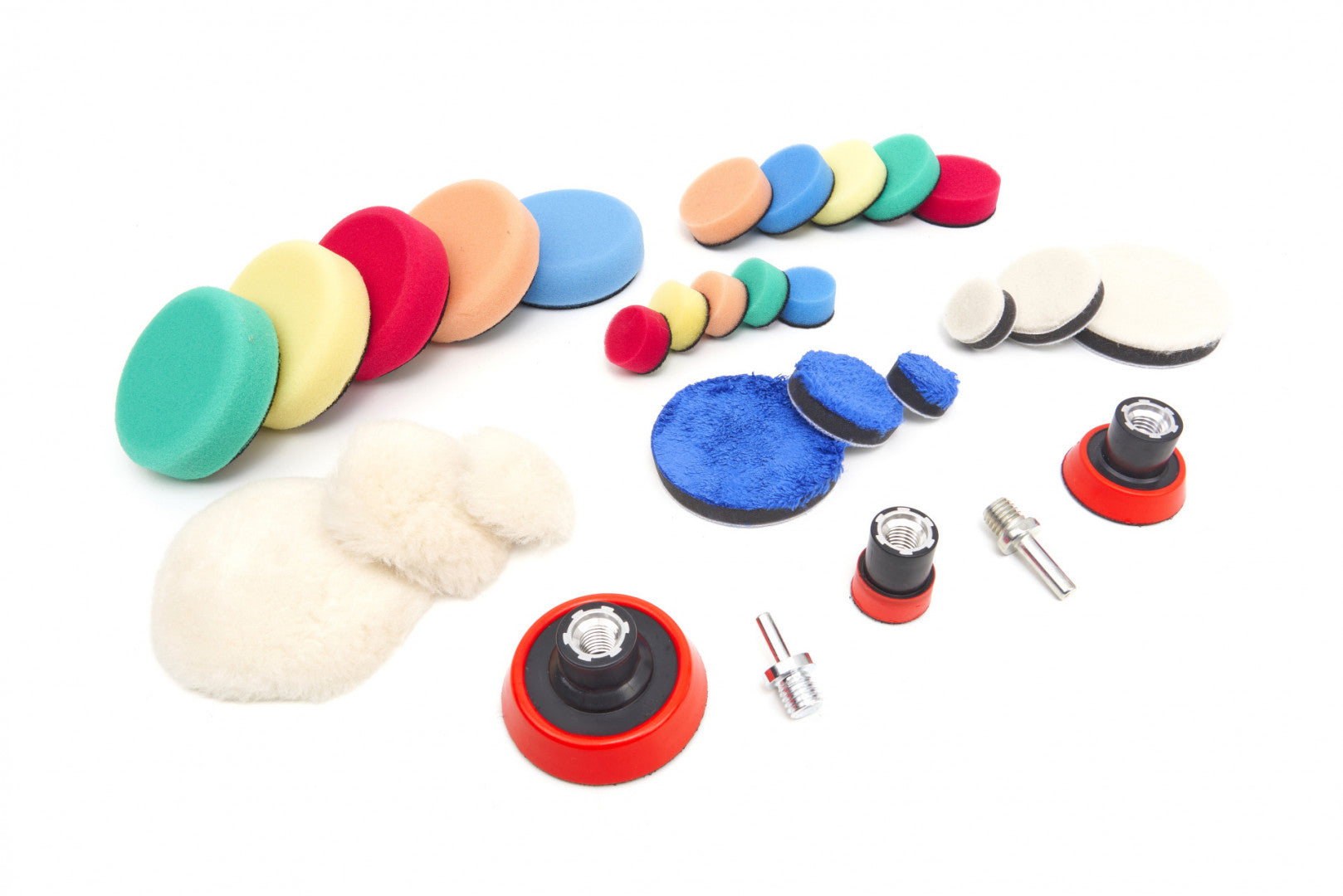 Sada 29 náhradných leštiacich špongií - kotúčov, 25, 50, 75mm HBM Machines Holandsko