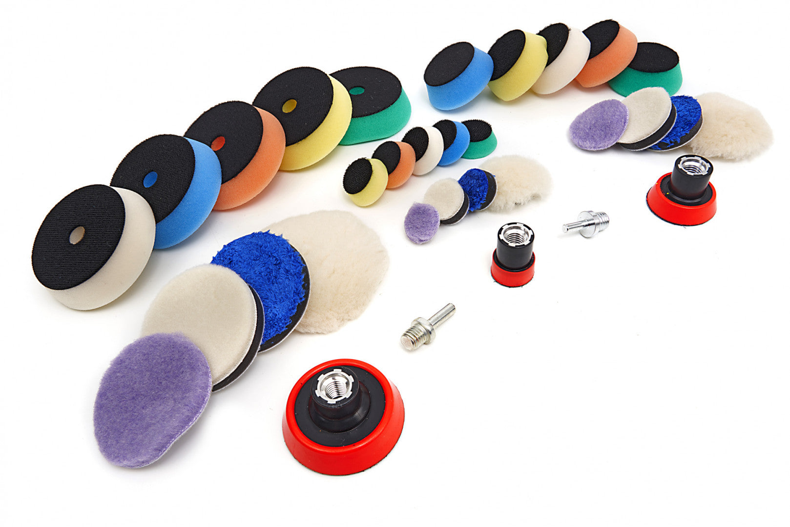 Sada leštiacich špongií 25 / 50 / 75 mm – 32 kusov – HBM