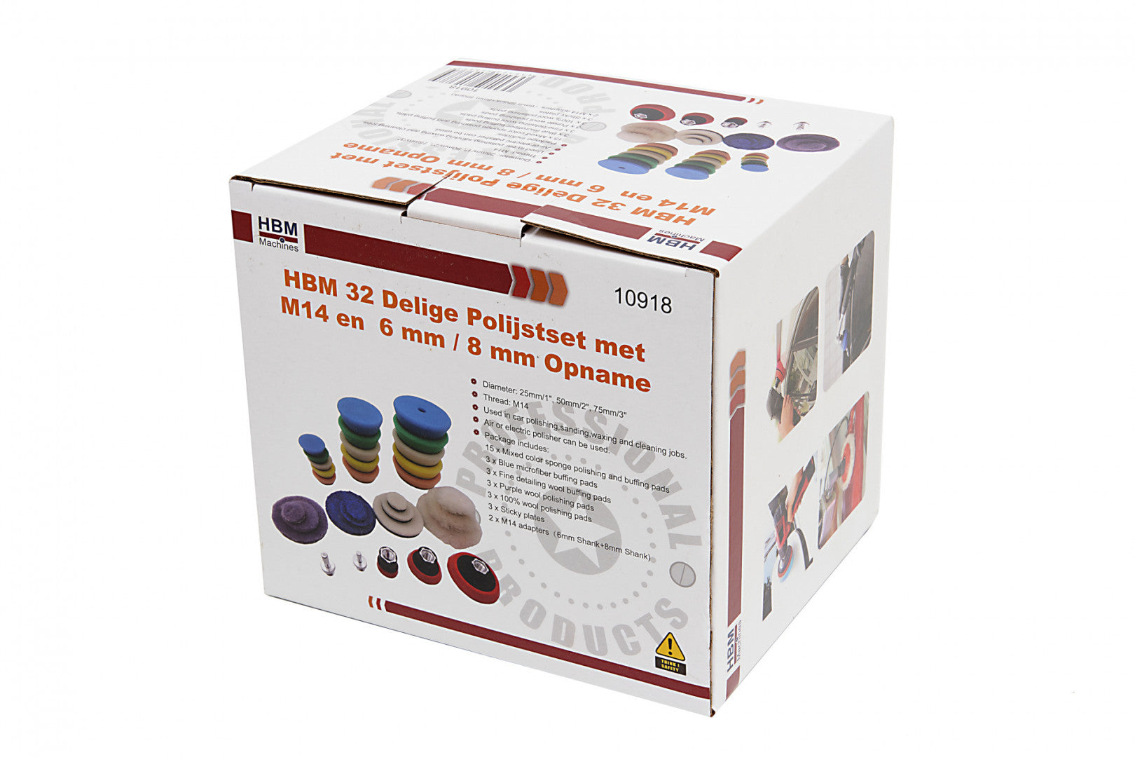 Sada leštiacich špongií 25 / 50 / 75 mm – 32 kusov – HBM