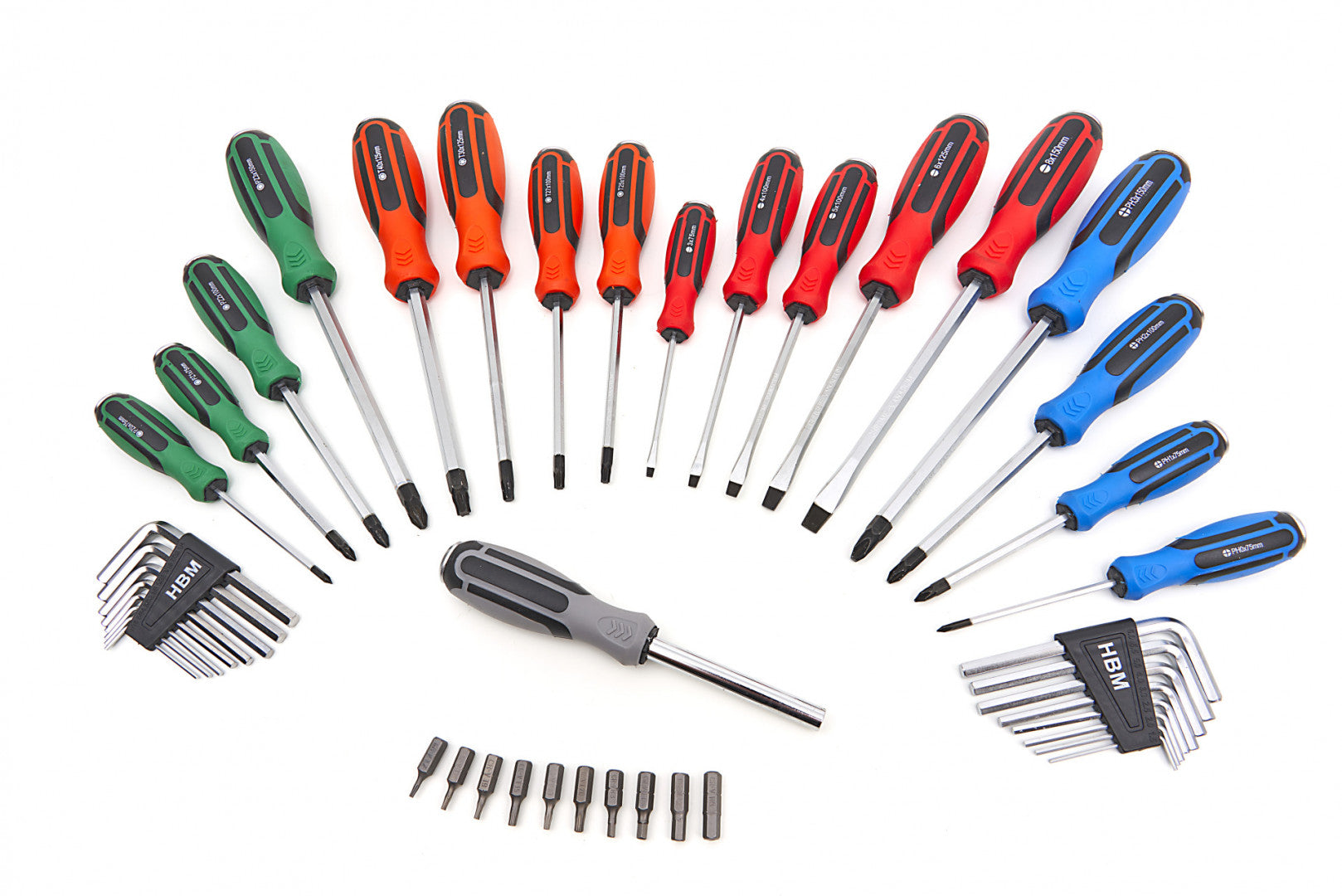 Sada mechanických skrutkovačov 44 kusov hbm