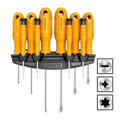 Súprava skrutkovačov so stojanom 10ks Ingco