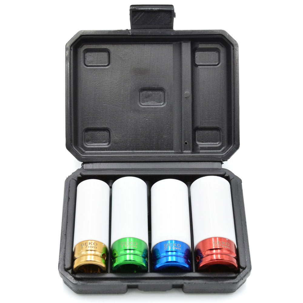 Sada 4 nástrčiek s ochranou na hliníkové disky 1/2, 17–22 mm