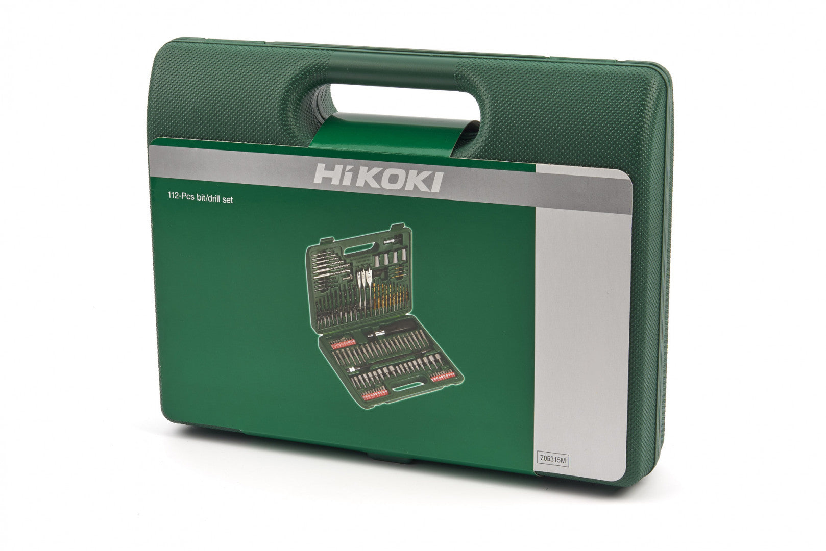 Súprava bitov, vrtákov, vykružovacích korún a fréz Hikoki na drevo, kov, murivo – 112 kusov