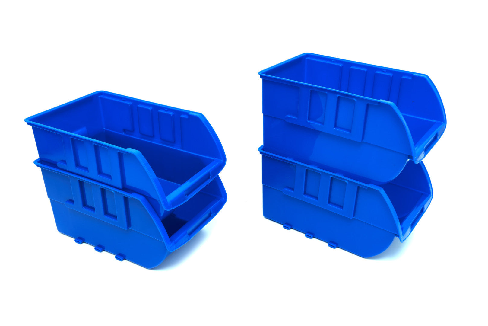 Sada 15 úložných boxov so závesnou lištou na stenu hbm machines holandsko