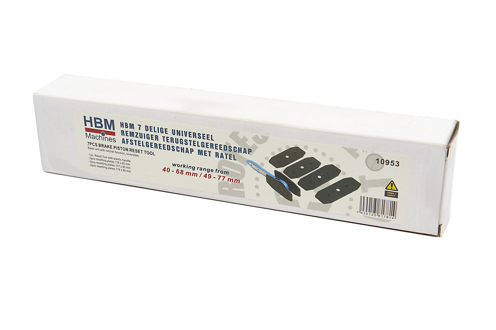 Kľúč s račňou na brzdové piesty 7ks HBM