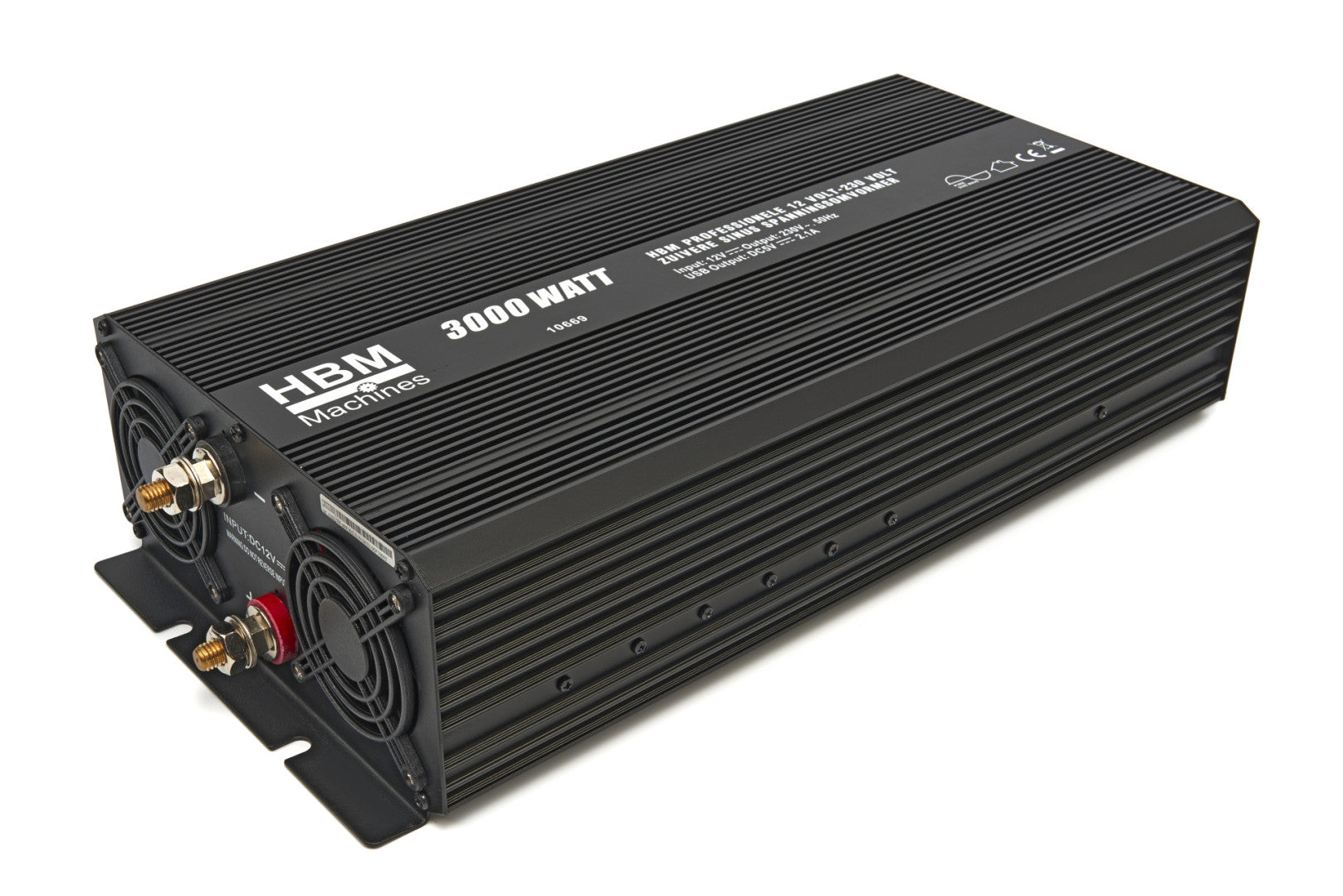 Menič napätia do auta 2000W 12V - 230V HBM