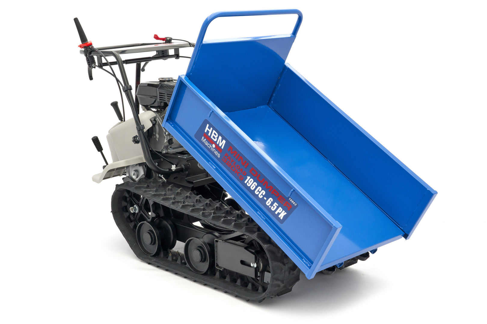 Mini dumper - výklopný pásový prepravník 320kg s benzínovým motorom 196cm³ 6,5hp HBM
