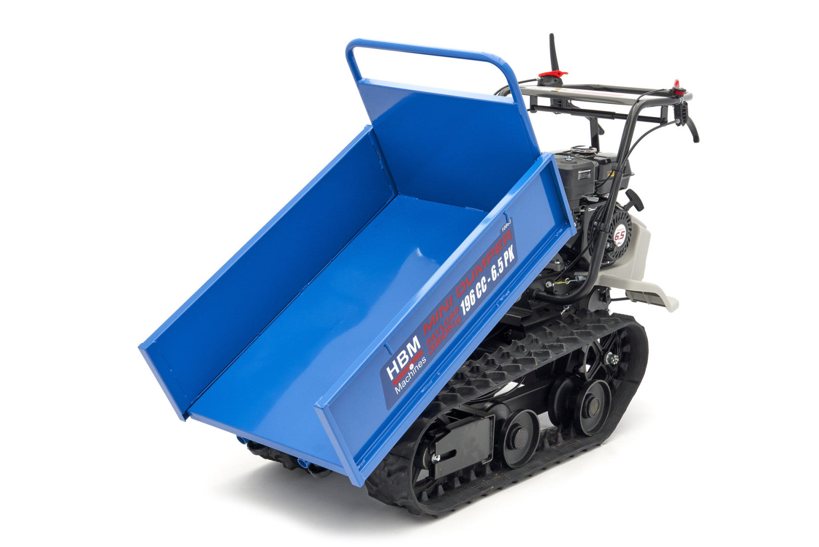 Mini dumper - výklopný pásový prepravník 320kg s benzínovým motorom 196cm³ 6,5hp HBM