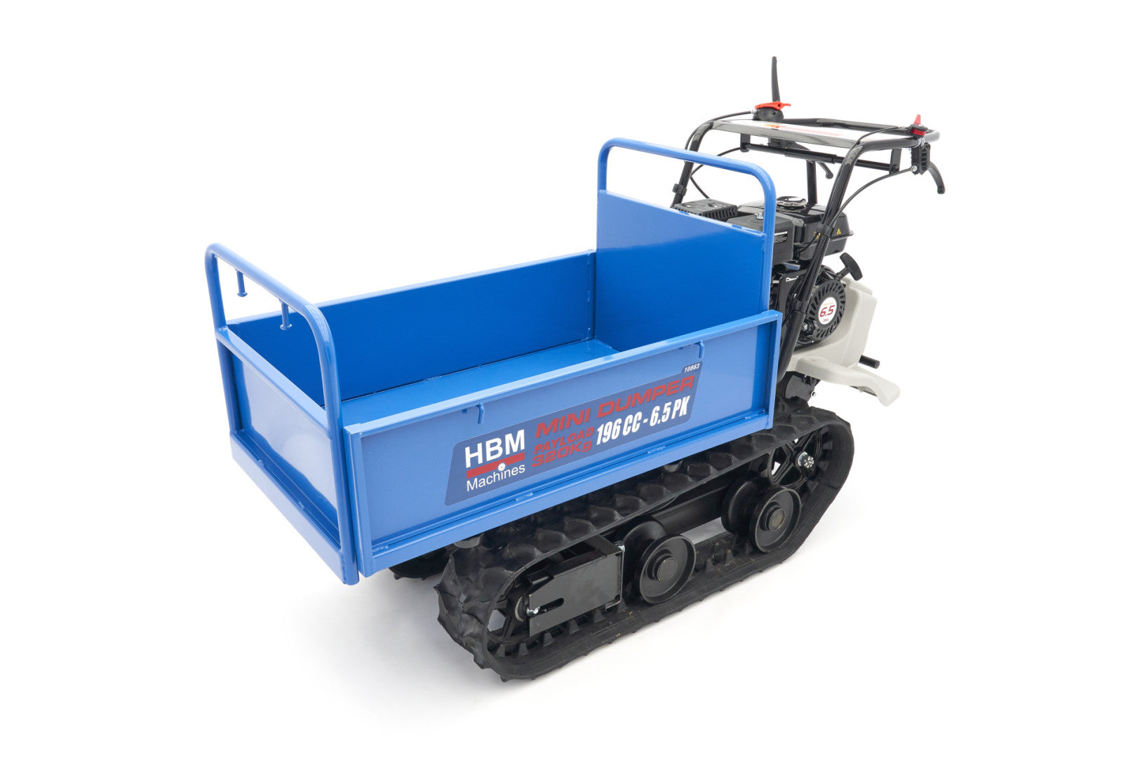 Mini dumper - výklopný pásový prepravník 320kg s benzínovým motorom 196cm³ 6,5hp HBM