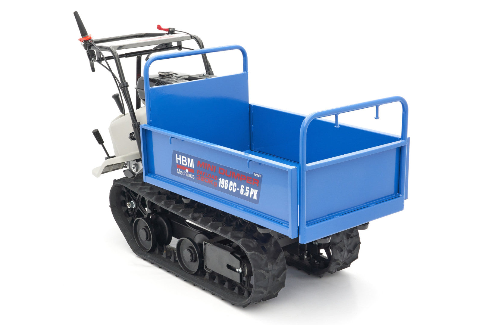 Mini dumper - výklopný pásový prepravník 320kg s benzínovým motorom 196cm³ 6,5hp HBM