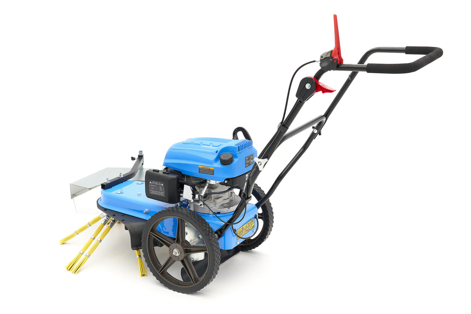 Zametací stroj s benzínovým motorom 173 cm³ a kefou na odstraňovanie buriny hbm