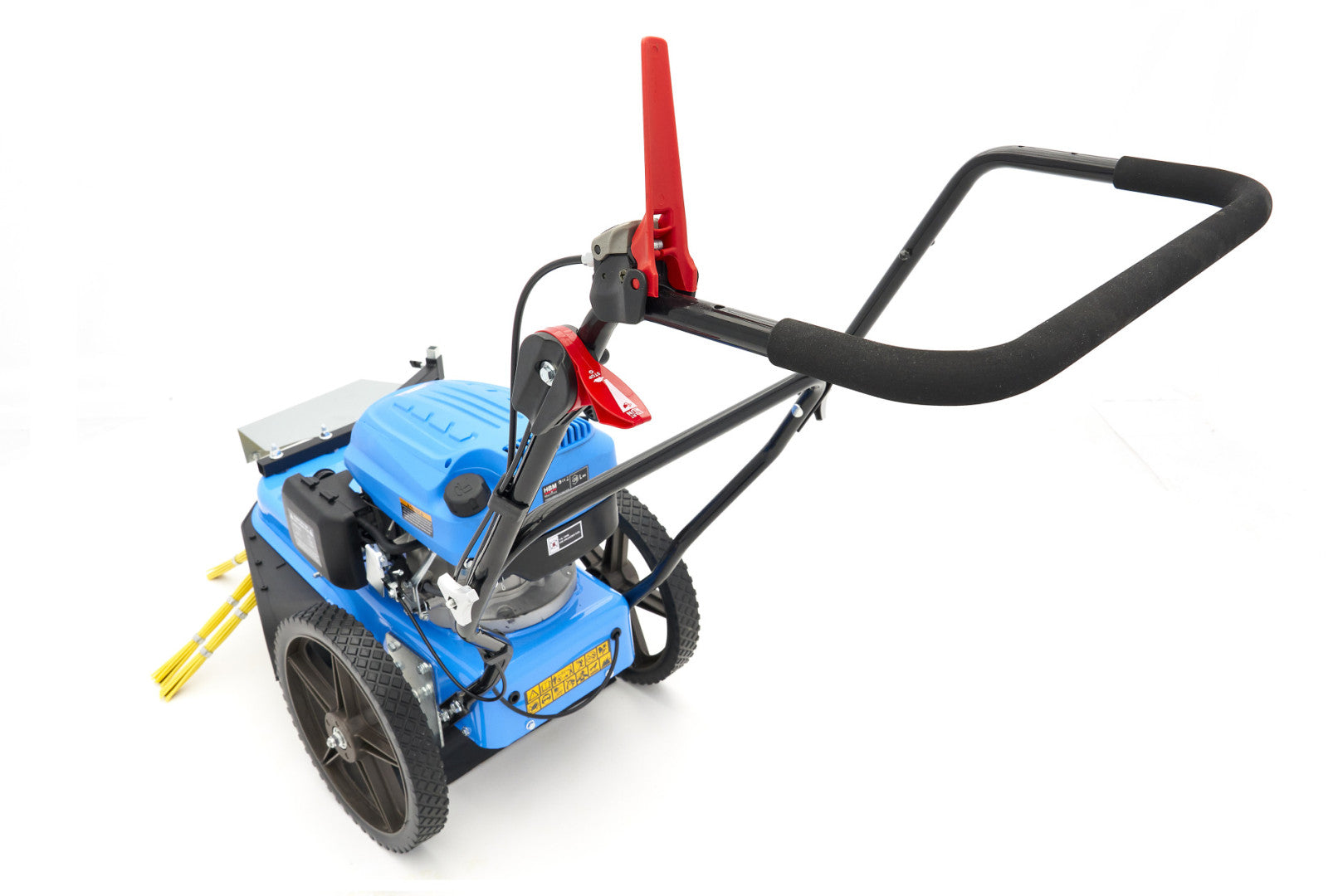 Zametací stroj s benzínovým motorom 173 cm³ a kefou na odstraňovanie buriny hbm