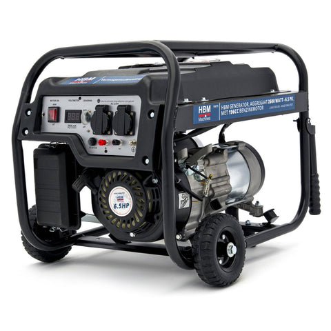 Benzinový generátor - elektrocentrála 196cm3 6,5hp, 2800W HBM