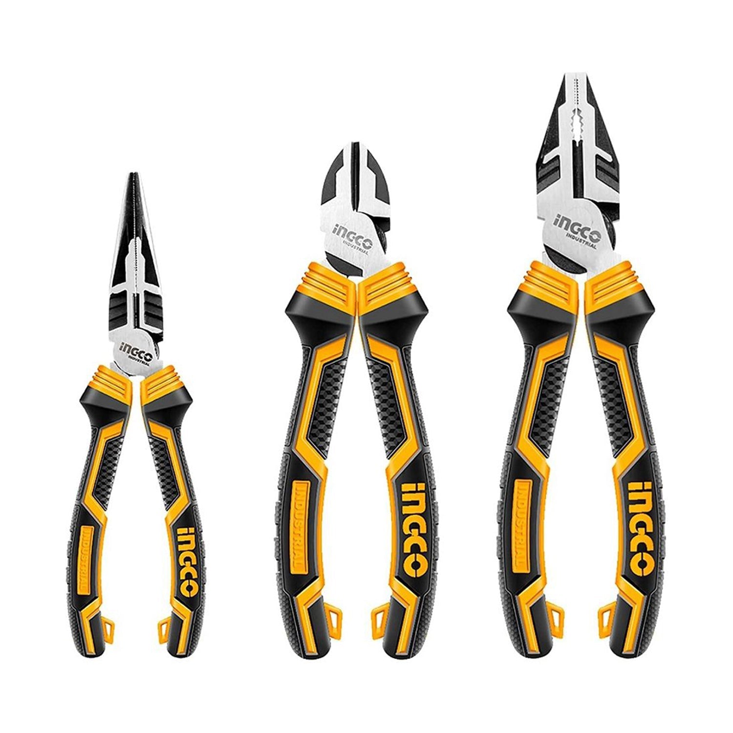 Sada 3 klieští typu kombinačky cr-v ingco