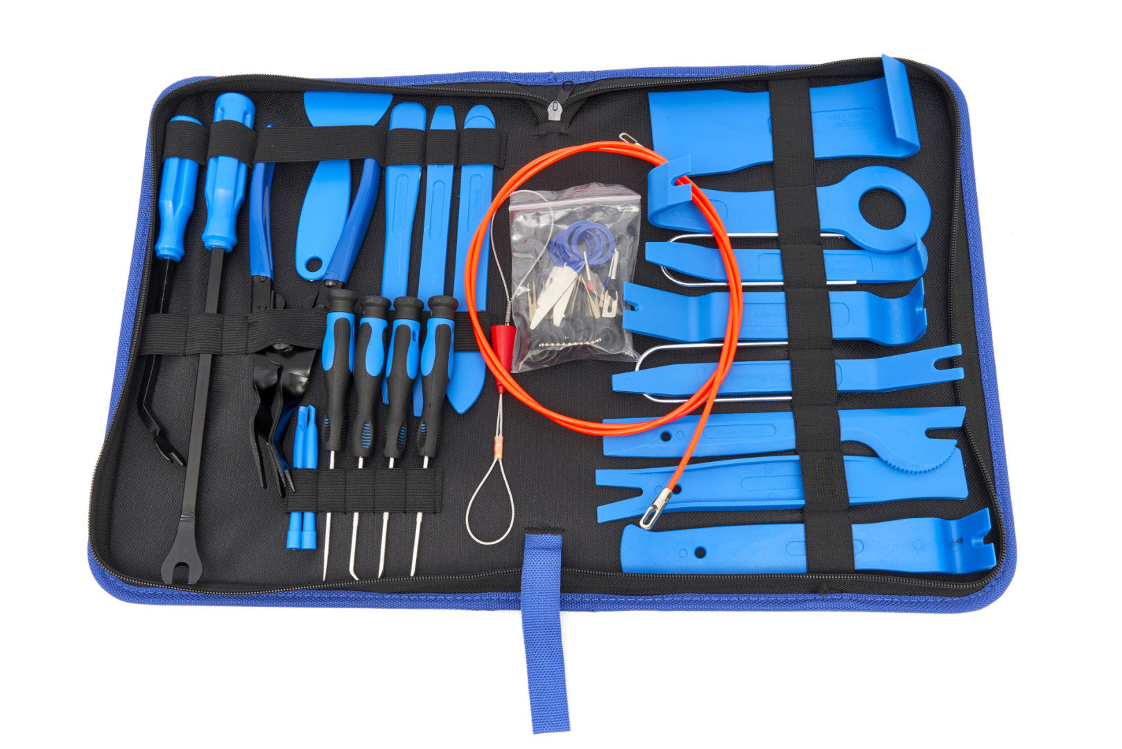 Sada na demontáž autorádia, čalúnenia, ozdobných líšt a klipov – 42 kusov hbm