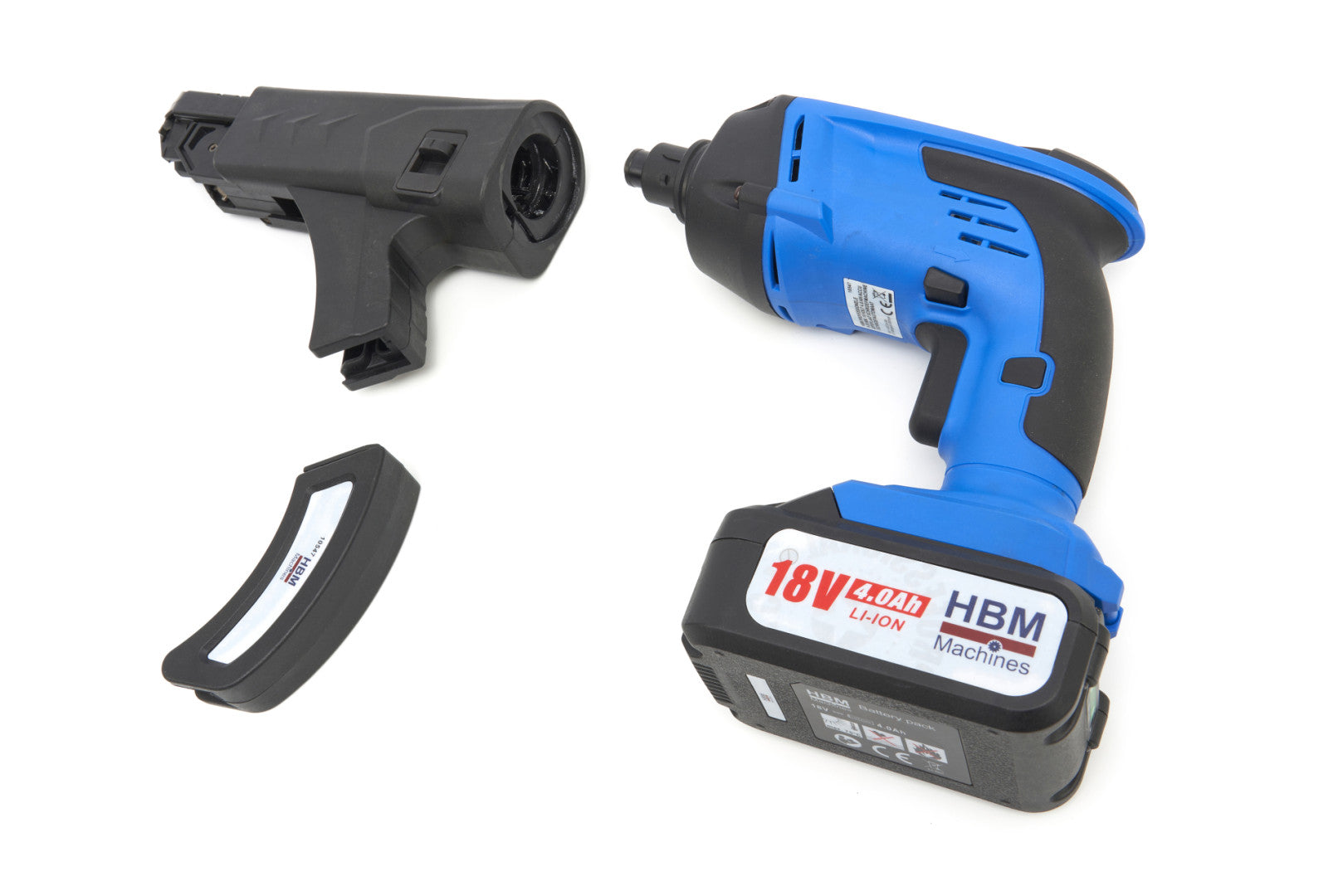 Automatický akumulátorový skrutkovač na sadrokartón so zásobníkom v pásoch na skrutky9mm - 55mm, 18V, 4Ah HBM