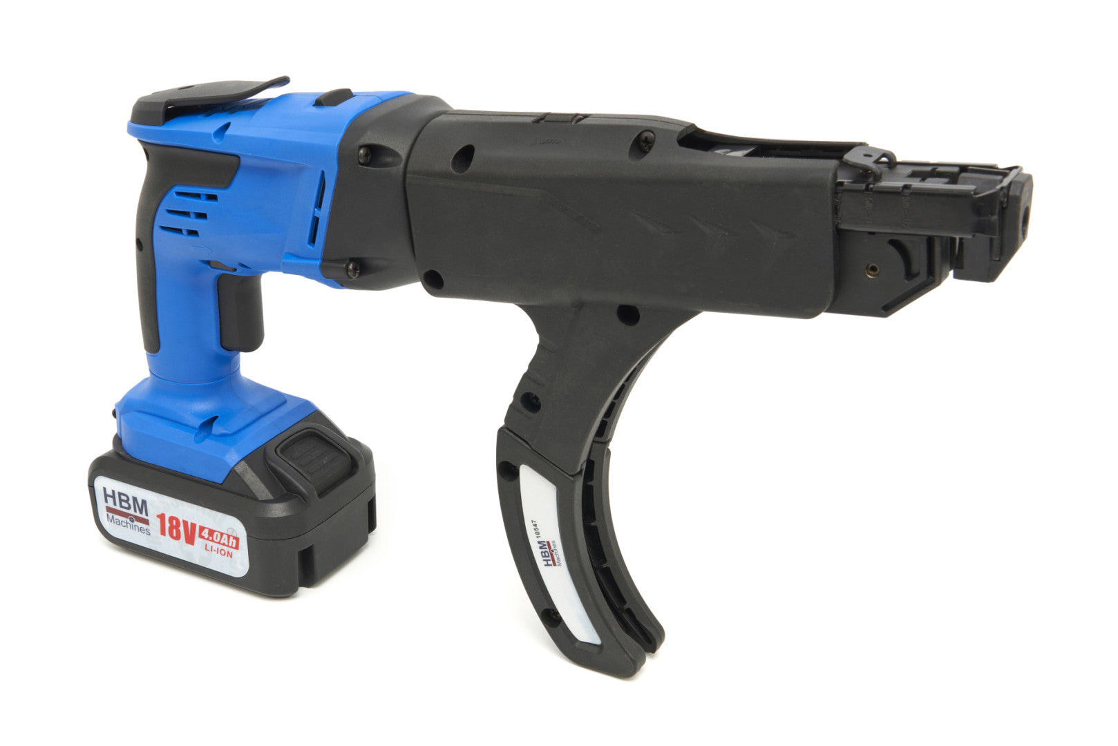 Automatický akumulátorový skrutkovač na sadrokartón so zásobníkom v pásoch na skrutky9mm - 55mm, 18V, 4Ah HBM