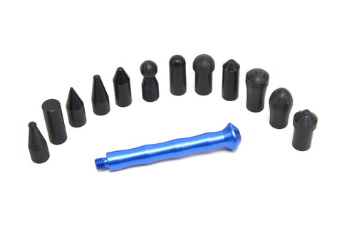 Tŕň s vymeniteľnými hlavicami na jemné opravy a preliačiny od krupobitia – 13 dielov – HBM