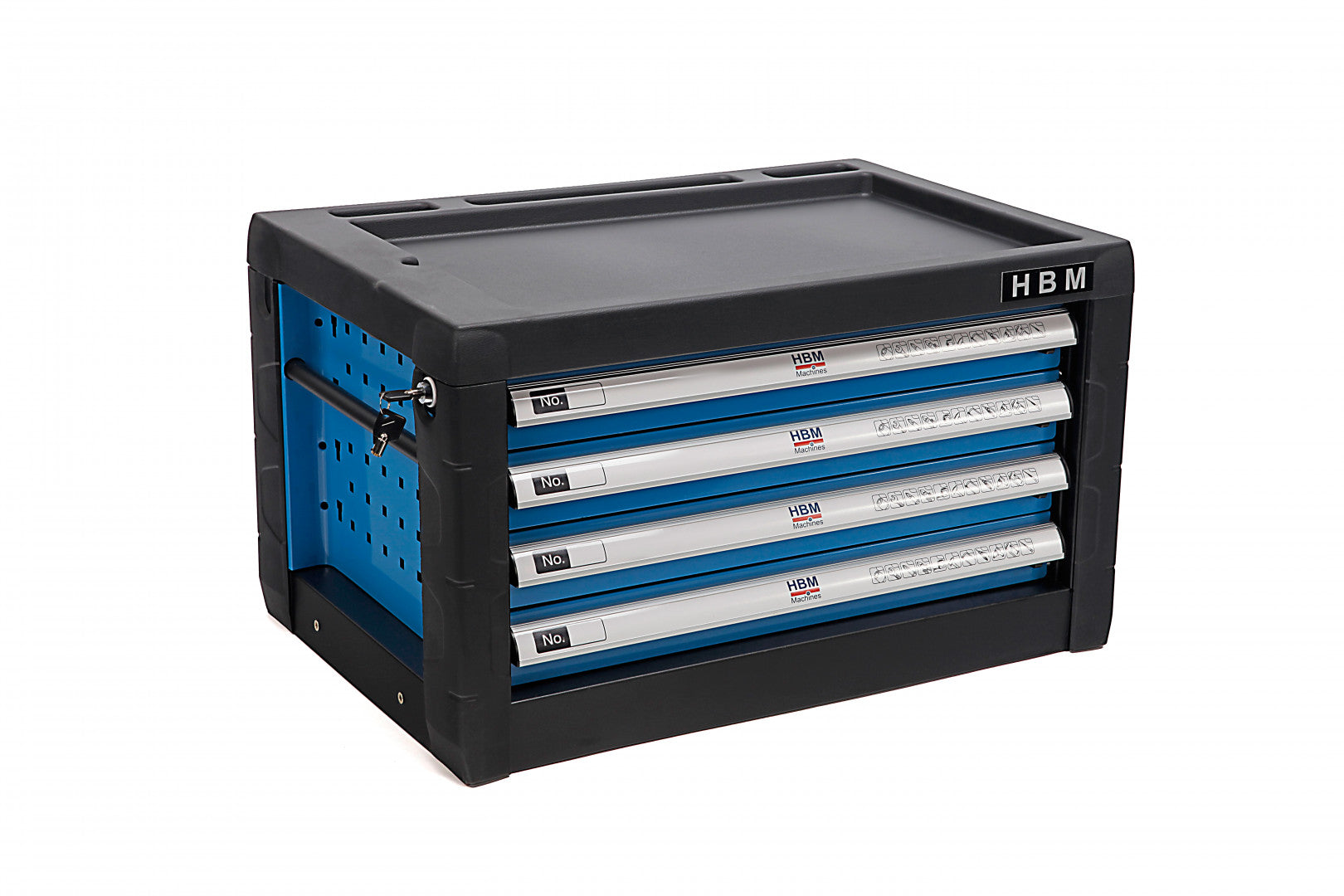 Dielenská skriňa na náradie so 4 zásuvkami - modrá