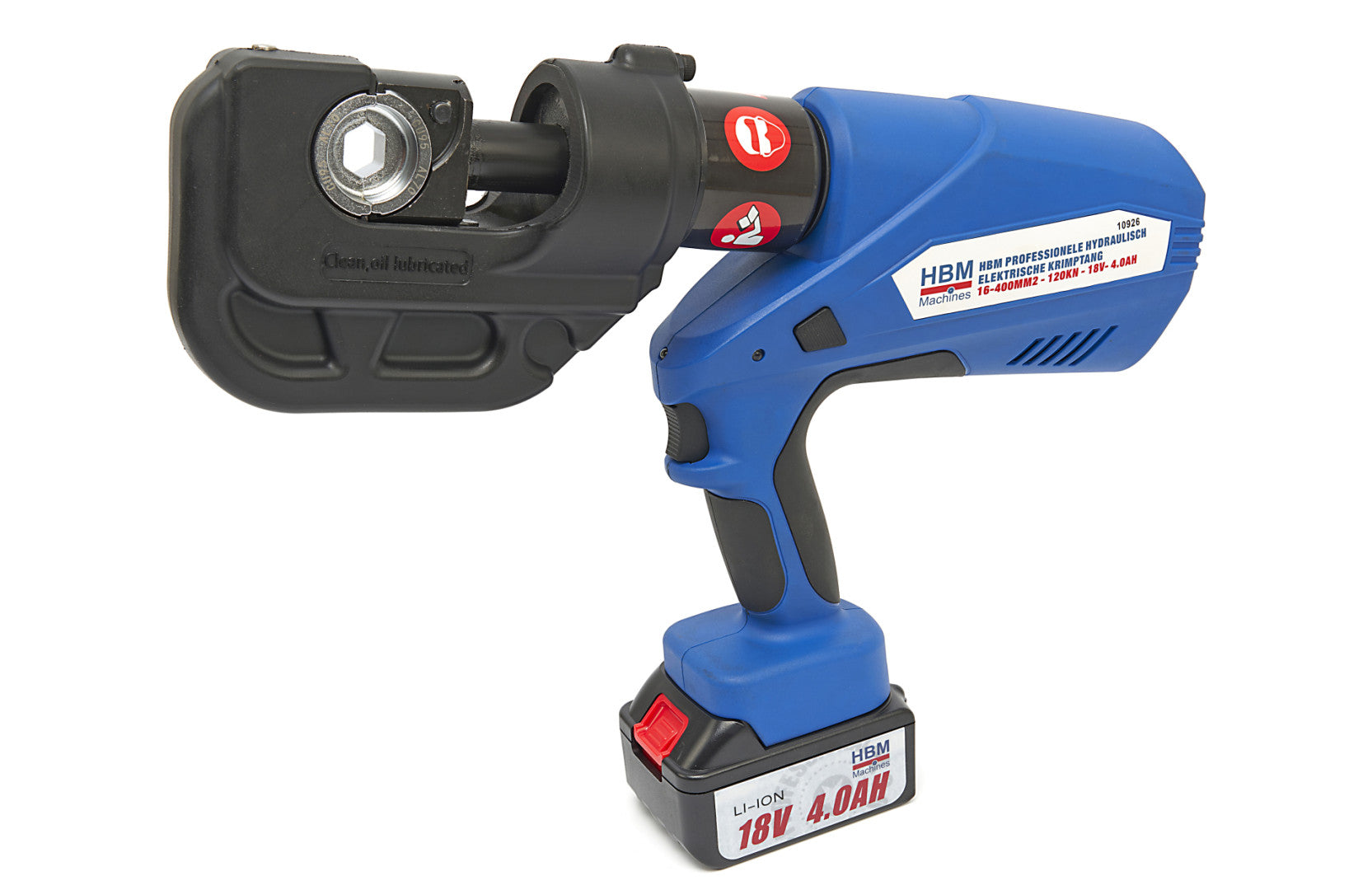 Elektrohydraulické lisovacie kliešte s akumulátorom 4,0Ah 18V 16 – 400mm2 120kN