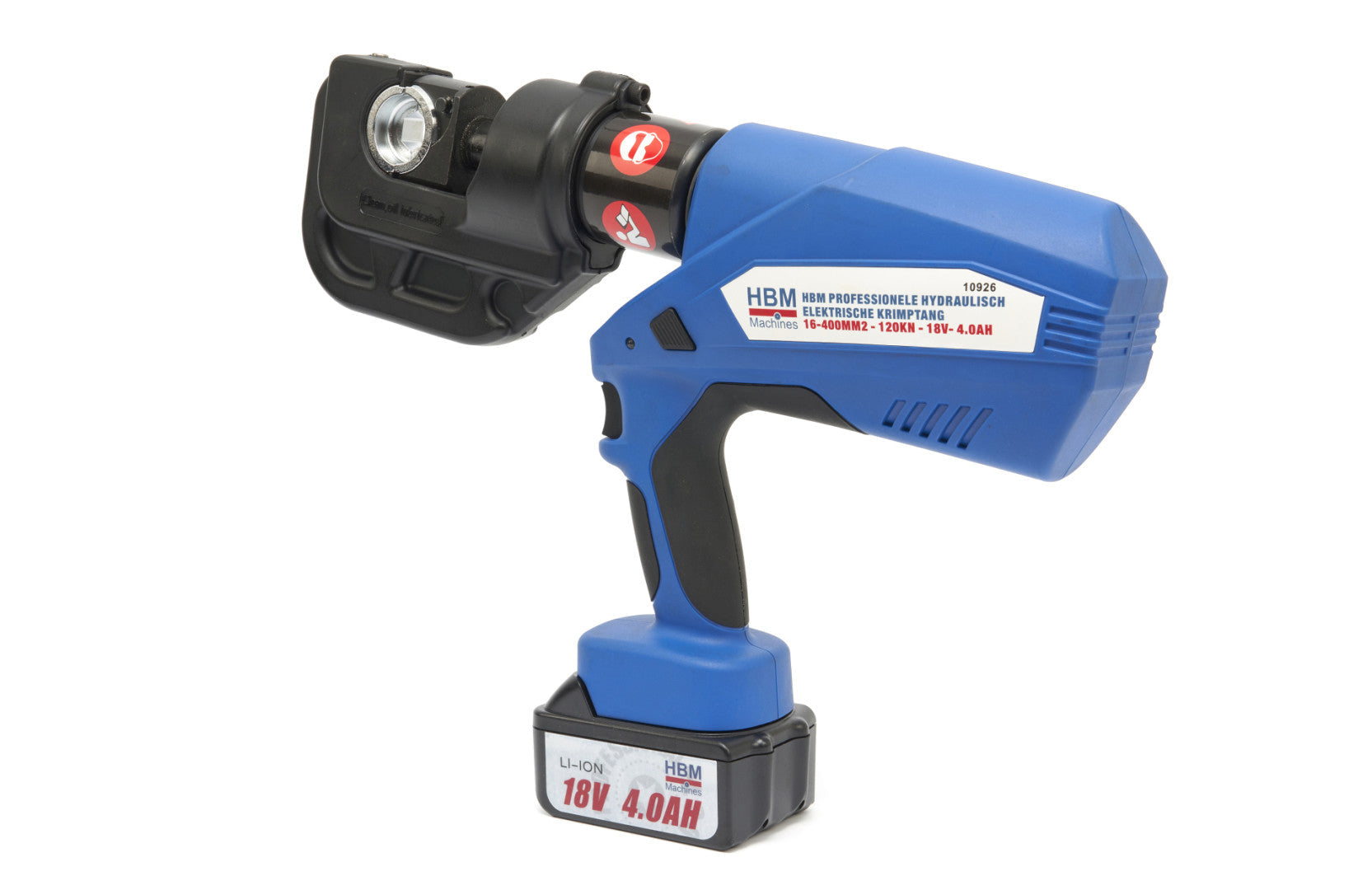 Elektrohydraulické lisovacie kliešte s akumulátorom 4,0Ah 18V 16 – 400mm2 120kN