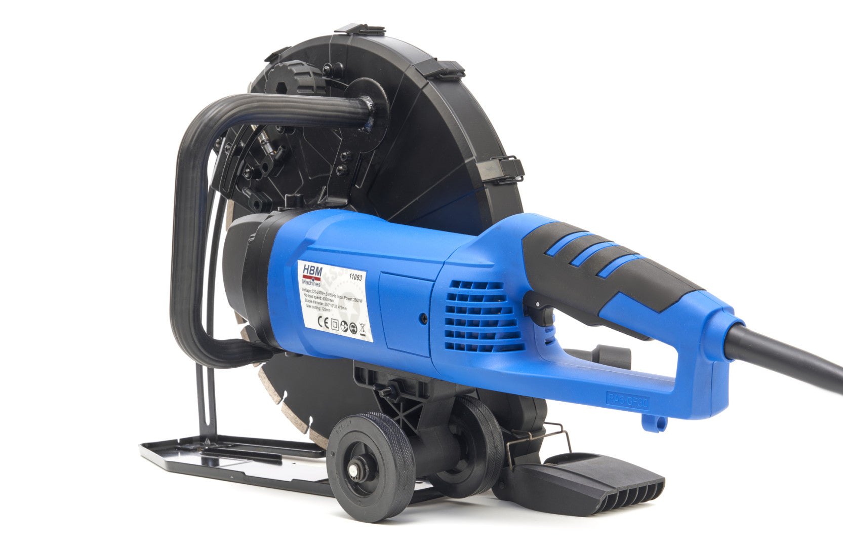 Elektrická kotúčová píla - rezačka na betón, chladenie vodou 2600W 350mm HBM