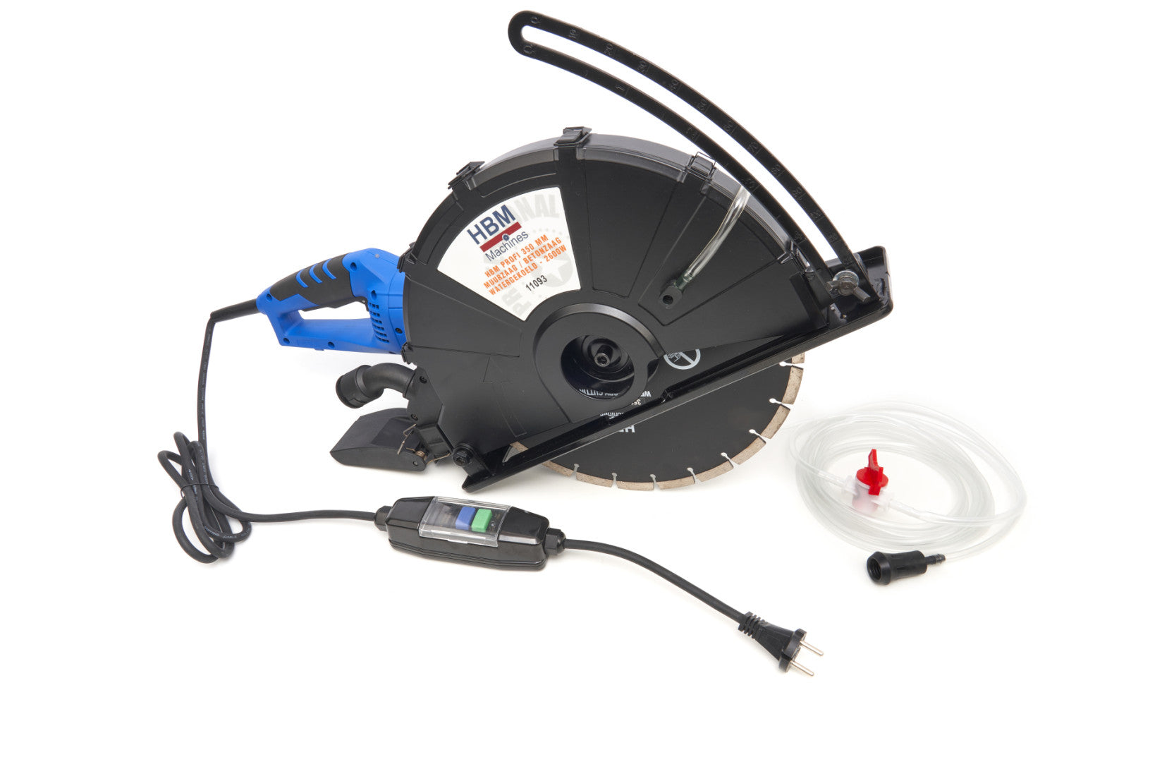 Elektrická kotúčová píla - rezačka na betón, chladenie vodou 2600W 350mm HBM