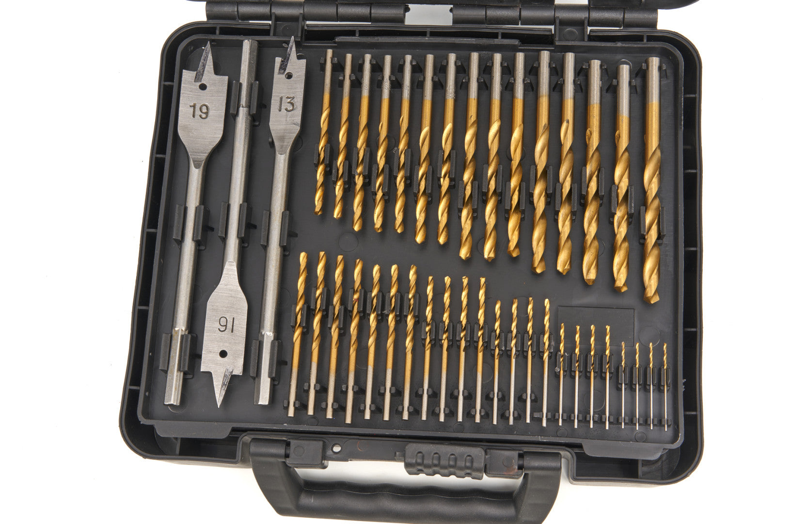 Súprava bitov, vrtákov, korún a fréz na drevo, kov, murivo – 204 kusov HBM