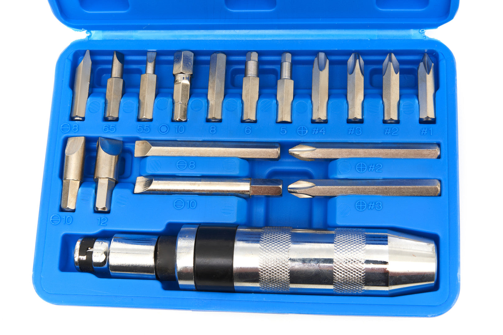 Sada rázového skrutkovača s bitmi 18ks