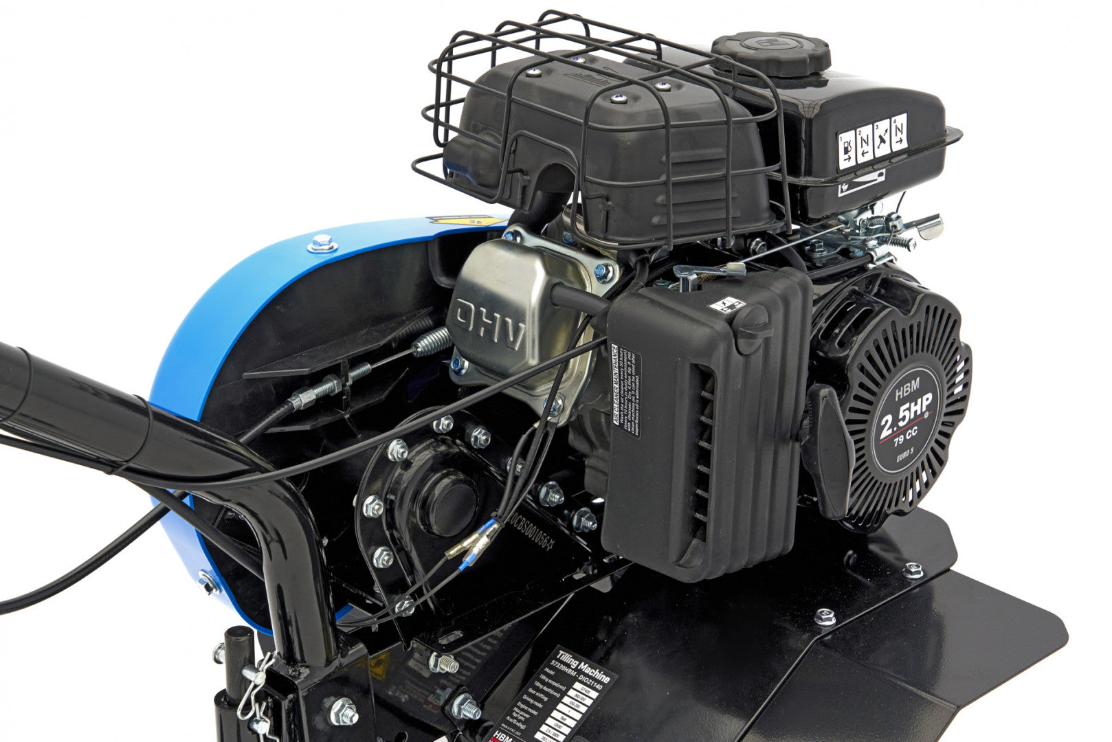 Benzínový motorový kultivátor 360 - 550mm, 79cm3, 1,4kW HBM